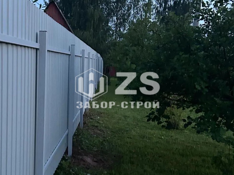 Забор из профнастила 154 метров Забор из профнастила 154 метров